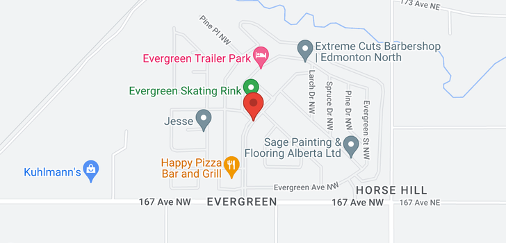 map of 666 Evergreen DR NW NE